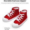 image:imageDREAM PAIRS Unisex Canvas Shoes High Top SneakersRedWhite
