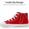 image:imageDREAM PAIRS Unisex Canvas Shoes High Top SneakersRedWhite