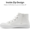 image:imageDREAM PAIRS Unisex Canvas Shoes High Top SneakersWhite