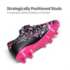 image:imageDREAM PAIRS UnisexKids Soccer CleatsBlackHot Pink