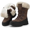 image:imageDREAM PAIRS Waterproof Winter Snow Boots WomenBrown