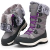 image:imageDREAM PAIRS Waterproof Winter Snow Boots WomenLight Grey