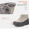 image:imageDREAM PAIRS Waterproof Winter Snow Boots WomenNaturalBlack