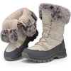 image:imageDREAM PAIRS Waterproof Winter Snow Boots WomenNaturalBlack
