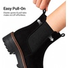 image:imageDREAM PAIRS Womens Chelsea Ankle Boots BootiesBlacksuede