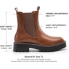 image:imageDREAM PAIRS Womens Chelsea Ankle Boots BootiesBrownpu