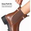 image:imageDREAM PAIRS Womens Chelsea Ankle Boots BootiesBrownpu