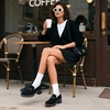 image:imageDREAM PAIRS Womens Chunky Loafers Dressy Business ShoesAll Black