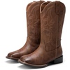 image:imageDREAM PAIRS Womens Cowboy Cowgirl Western BootsAll Brown
