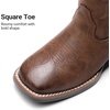 image:imageDREAM PAIRS Womens Cowboy Cowgirl Western BootsAll Brown