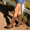 image:imageDREAM PAIRS Womens Cowboy Cowgirl Western BootsBrown