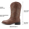 image:imageDREAM PAIRS Womens Cowboy Cowgirl Western BootsRich Brown