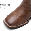 image:imageDREAM PAIRS Womens Cowboy Cowgirl Western BootsRich Brown