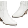 image:imageDREAM PAIRS Womens Cowboy Knee High Chunky Heel BootsAll White