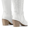 image:imageDREAM PAIRS Womens Cowboy Knee High Chunky Heel BootsAll White