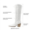 image:imageDREAM PAIRS Womens Cowboy Knee High Chunky Heel BootsAll White