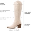 image:imageDREAM PAIRS Womens Cowboy Knee High Chunky Heel BootsBeige