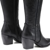 image:imageDREAM PAIRS Womens Cowboy Knee High Chunky Heel BootsBlackPu
