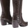 image:imageDREAM PAIRS Womens Cowboy Knee High Chunky Heel BootsBrownPu