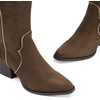 image:imageDREAM PAIRS Womens Cowboy Knee High Chunky Heel BootsBrownSuede