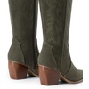 image:imageDREAM PAIRS Womens Cowboy Knee High Chunky Heel BootsGreen