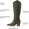 image:imageDREAM PAIRS Womens Cowboy Knee High Chunky Heel BootsGreen