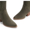 image:imageDREAM PAIRS Womens Cowboy Knee High Chunky Heel BootsGreen
