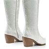 image:imageDREAM PAIRS Womens Cowboy Knee High Chunky Heel BootsSilverrhinestone