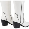 image:imageDREAM PAIRS Womens Cowboy Knee High Chunky Heel BootsWhitePu