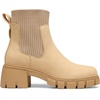 image:imageDREAM PAIRS Womens Elastic Chelsea Ankle Boots Fashion Low Chunky Heel Platform Lug Sole Short Booties ShoesNude
