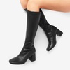 image:imageDREAM PAIRS Womens Gogo Boots Chunky Knee High BootsBlackPu