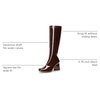 image:imageDREAM PAIRS Womens Gogo Boots Chunky Knee High BootsBrown