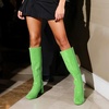 image:imageDREAM PAIRS Womens Gogo Boots Chunky Knee High BootsGreenpat
