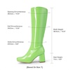 image:imageDREAM PAIRS Womens Gogo Boots Chunky Knee High BootsGreenpat
