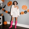 image:imageDREAM PAIRS Womens Gogo Boots Chunky Knee High BootsHot Pinkpat