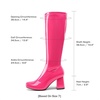image:imageDREAM PAIRS Womens Gogo Boots Chunky Knee High BootsHot Pinkpat