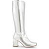 image:imageDREAM PAIRS Womens Gogo Boots Chunky Knee High BootsMetallic Silver