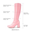 image:imageDREAM PAIRS Womens Gogo Boots Chunky Knee High BootsPinkpat