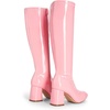 image:imageDREAM PAIRS Womens Gogo Boots Chunky Knee High BootsPinkpat