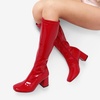 image:imageDREAM PAIRS Womens Gogo Boots Chunky Knee High BootsRedPatentPu