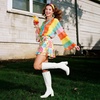 image:imageDREAM PAIRS Womens Gogo Boots Chunky Knee High BootsWhite