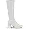 image:imageDREAM PAIRS Womens Gogo Boots Chunky Knee High BootsWhitePatentPu
