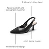 image:imageDREAM PAIRS Womens Kitten Slingback Heels PumpsAll Black