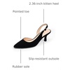 image:imageDREAM PAIRS Womens Kitten Slingback Heels PumpsBlacknubuck