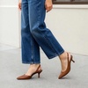 image:imageDREAM PAIRS Womens Kitten Slingback Heels PumpsBrownpu