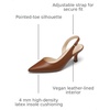 image:imageDREAM PAIRS Womens Kitten Slingback Heels PumpsBrownpu