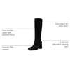 image:imageDREAM PAIRS Womens Knee High Square Toe Heel BootsAll Black