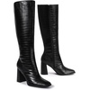 image:imageDREAM PAIRS Womens Knee High Square Toe Heel BootsBlackcroco