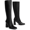 image:imageDREAM PAIRS Womens Knee High Square Toe Heel BootsBlackpu