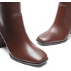 image:imageDREAM PAIRS Womens Knee High Square Toe Heel BootsBrown
